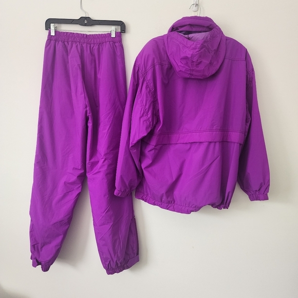 Vintage Obermeyer Purple Ski/  Windbreaker Set Size Jacket Large / Pants Size 10 - Picture 14 of 16